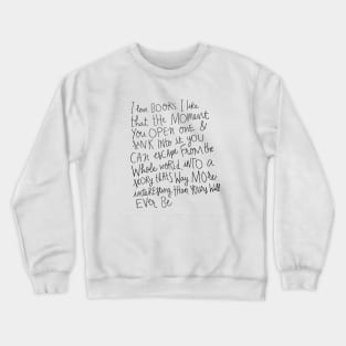 I Love Books Crewneck Sweatshirt